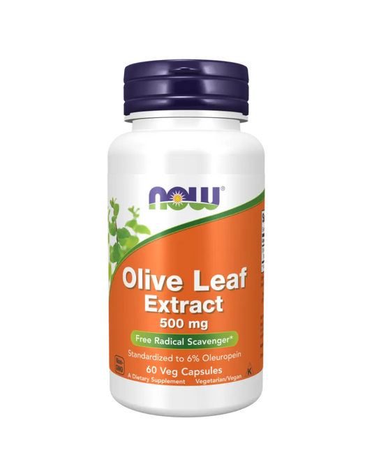 NOW Foods - Olive Leaf Extract, 500mg - 60 vegan capsules Now Foods