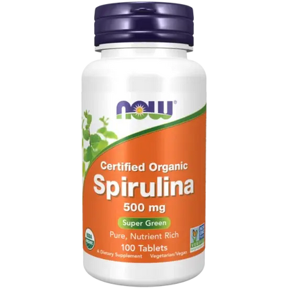 Now Foods - Spirulina, 500 mg, 100 Tablets Now Foods