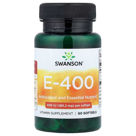 SWANSON VITAMIN E 400IU 60 capsules SWANSON