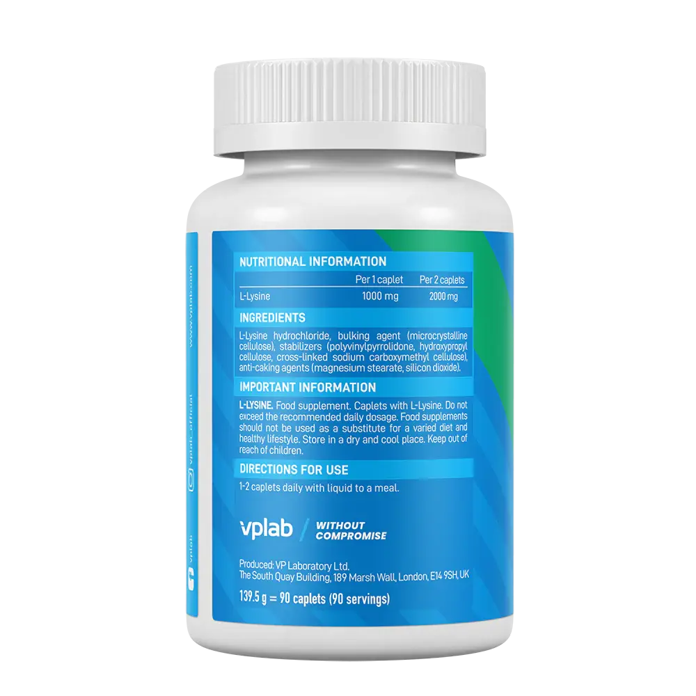 Vplab L-Lysine 1000mg 90 caps Vplab